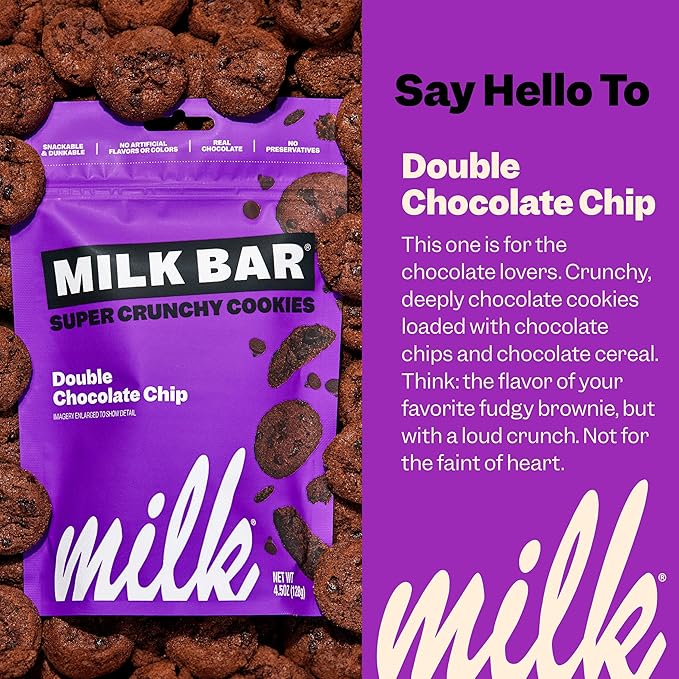 MILK BAR Crunchies | Crunchy Bite Sized Cookies With No Artificial Flavors or Preservatives | Pack