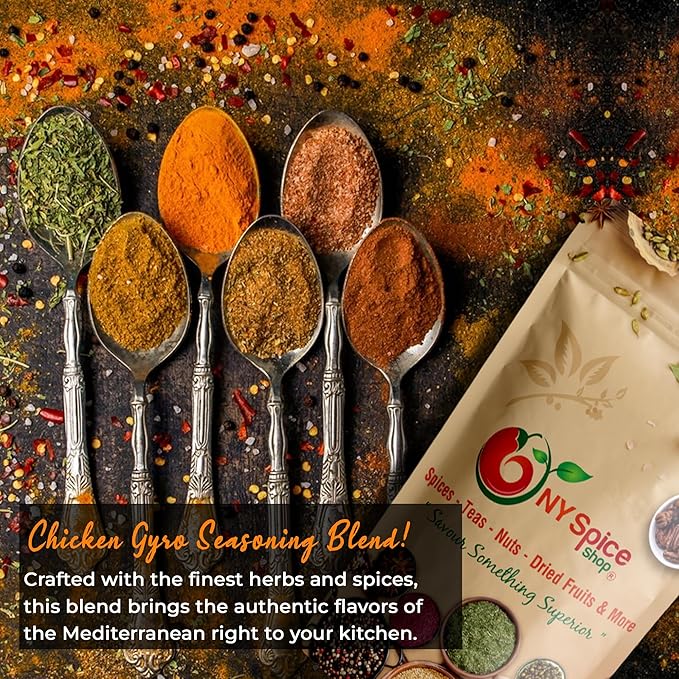 NY Spice Shop Chicken Gyro Greek Seasoning Blend - Savory Herb & Spice Mix for Cooking – Gyros Grek