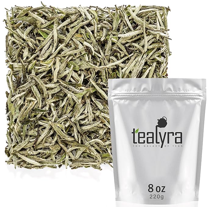 Tealyra - Premium White Silver Needle Tea - Bai Hao Yinzhen - Grown in Fujian China - Superior
