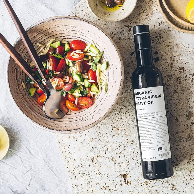 Erbology Organic Extra Virgin Olive Oil 17 fl oz - Early Harvest - 742 mg/kg Polyphenols - 0.15%