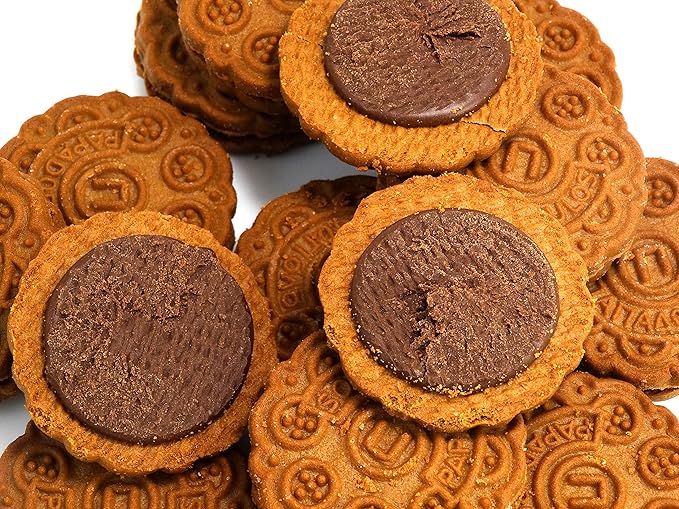 Papadopoulos Greek Sandwich Cookies with Cocoa Filling, 2 Pack. Authentic European Cookies.