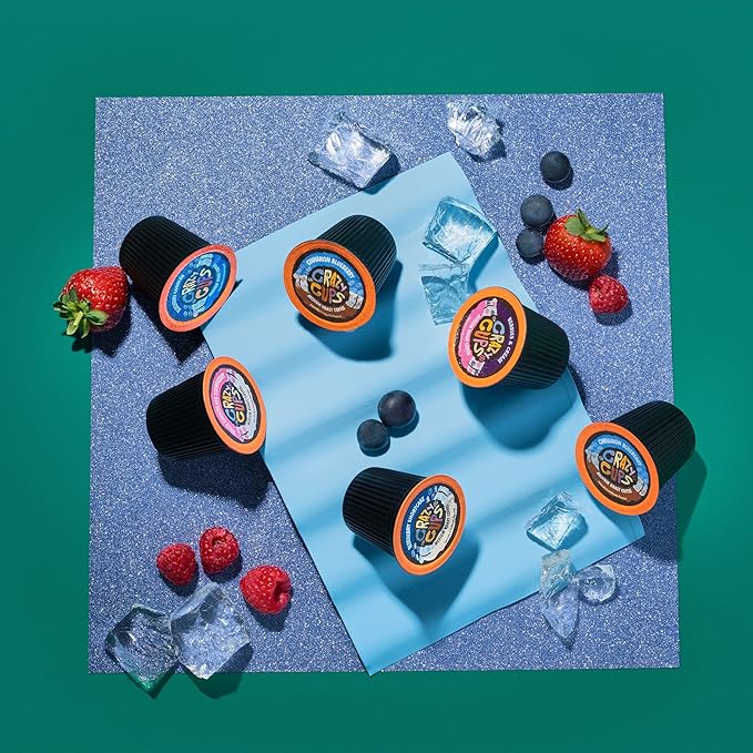 Crazy Cups Blueberry Coffee Pods Variety Pack, Magic Berries Flavored Coffee, Single Serve