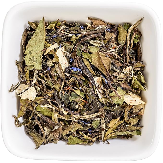 Tealyra - White Coconut Cream - Premium White Tea with Coconut Chips Blend - Loose Leaf Tea - High