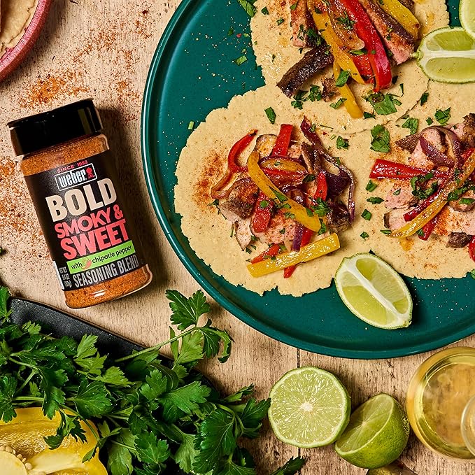 Weber BOLD Smokey & Sweet Seasoning Blend, 6.4 Ounce Shaker (Pack of 6)