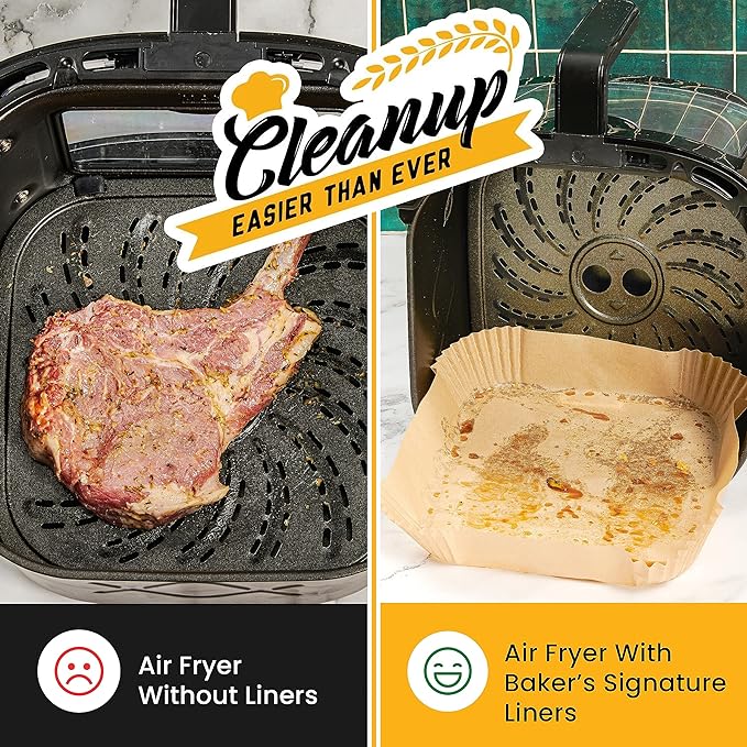 250 pcs Air Fryer Liners, Disposable Airfryer Paper Liners ??Non-Stick and Oil Proof for Easy