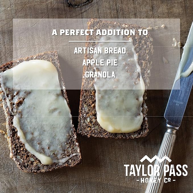 Taylor Pass Honey Co Creamed Clover Honey | Raw Creamed New Zealand Honey | Naturally Sweet &