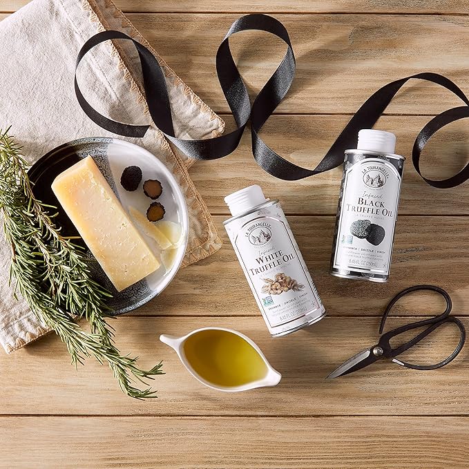 La Tourangelle, Black Truffle Oil, Complex Gourmet Earthy Flavor for Drizzling over Pasta, Popcorn