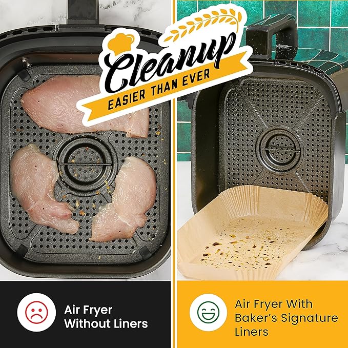 Air Fryer Liners for Ninja Foodi Dual ??125Pcs Disposable Parchment Paper for Ninja DZ201 DZ401