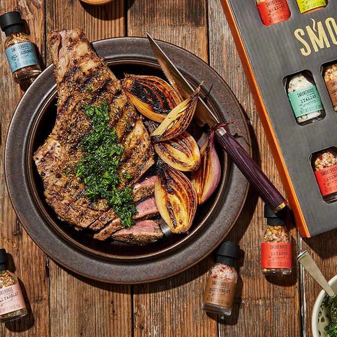 Smokehouse by Thoughtfully Ultimate Grilling Spice Set, Grill Seasoning Gift Set Flavors Include