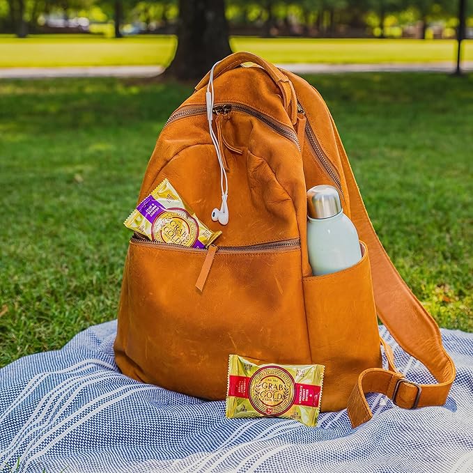 Snack Bars by Grab The Gold - Organic, Gluten Free, Vegan, Kosher, & Dairy Free - 11g of Protein