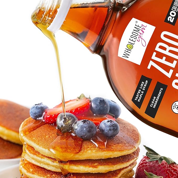 Wholesome Yum Zero Sugar Maple Syrup (Keto Maple Syrup) With Monk Fruit & Allulose - Natural Sugar