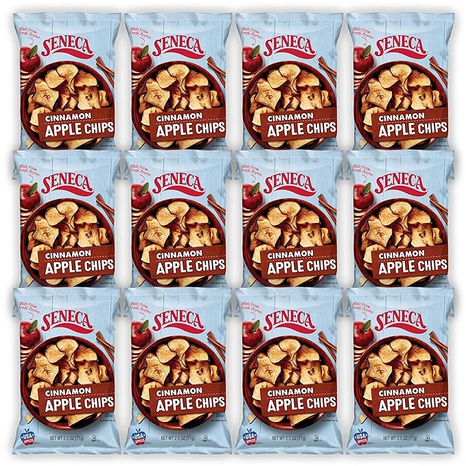 Seneca Cinnamon Apple Chips | Made from Fresh Apples | 100% Red Delicious Apples | Yakima Valley