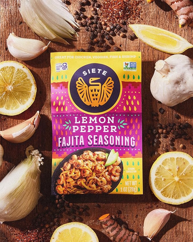 Lemon Pepper Fajita Seasoning Mix | Seasoning for Chicken, Pork, Shrimp, and Veggies| Gluten Free |