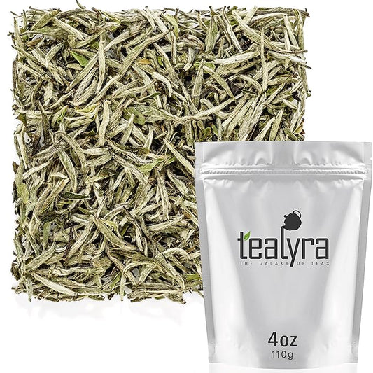 Tealyra - Premium White Silver Needle Tea - Bai Hao Yinzhen - Grown in Fujian China - Superior