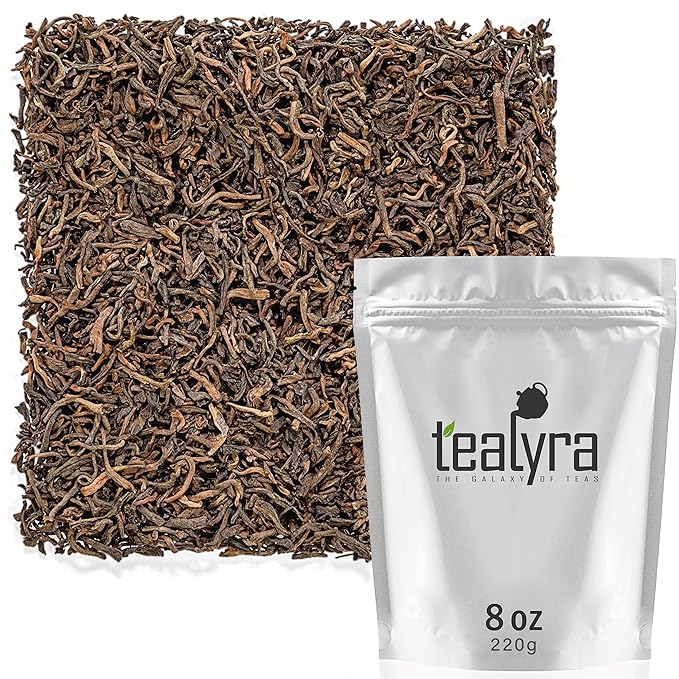 Tealyra - Ripe Pu'erh Tea - 20 Years Aged Loose Leaf from Yunnan - China - 100% Natural - Caffeine